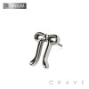 IMPLANT GRADE TITANIUM THREADLESS PUSH IN RIBBON SHAPE TOP PART
